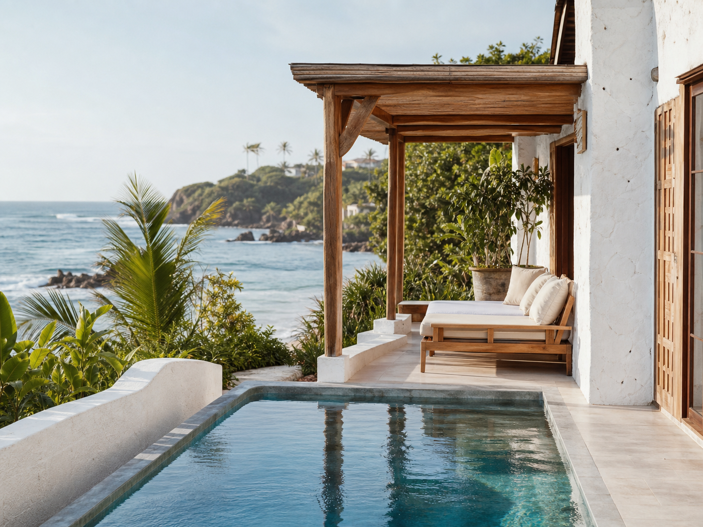 Coastal boutique stay with a pool and ocean view